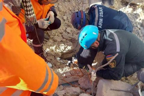 Armenian Rescue Service issues update from SAR operations in Turkey and Syria 