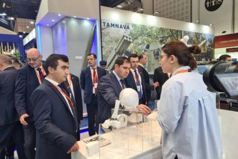 Armenian minister discusses cooperation with leading defense corporations at IDEX AND NAVDEX 2023