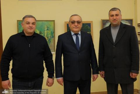 Председатель НС Арцаха принял участие в выставке, посвященной 35-летию Карабахского движения