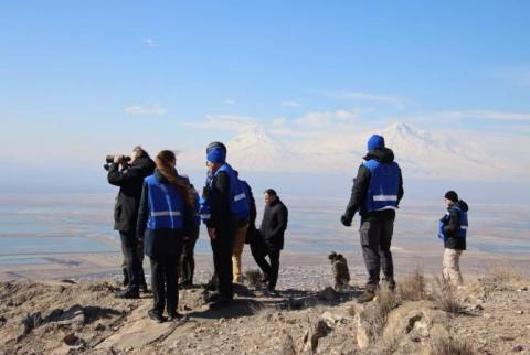 بعثة المراقبة المدنية التابعة للاتحاد الأوروبي في أرمينيا أول دورية لها على الحدود