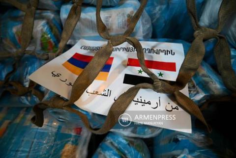 Ermenistan Başbakanı'nın talimatıyla Suriye'ye 32 ton gıda ve ilaç yardımı gönderildi