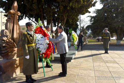 Sumgait Katliamının şehitleri Artsakh'ın başkenti Stepanakert'te anıldı