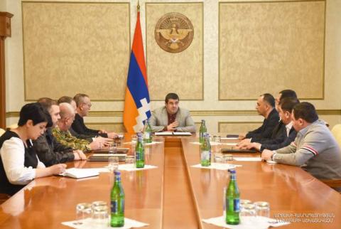 Le président de l'Artsakh préside une séance du Conseil de sécurité