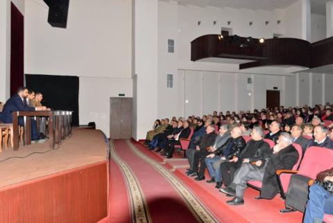 Վազգեն Սարգսյանի անվան ռազմական համալսարանի պետն աշխատանքային հանդիպում ունեցավ Գեղարքունիքի մարզում