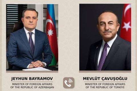 Azerbaijani, Turkish FMs discuss the situation in the South Caucasus