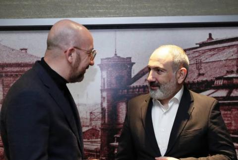 Pashinyan holds phone call with Charles Michel, expresses concern over Azerbaijan’s growing aggressive rhetoric