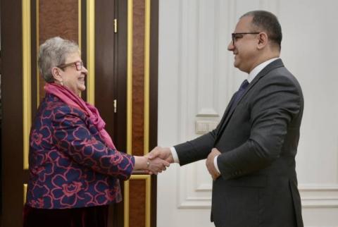 Вице-премьер Армении обсудил с Андреа Викторин программы, реализуемые при содействии ЕС