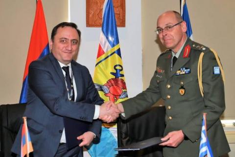 Между Арменией и Грецией подписана новая программа военного сотрудничества