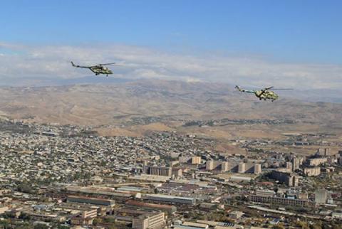 Russian military stationed in Armenia to launch combat training drills involving fighter jets, gunships 