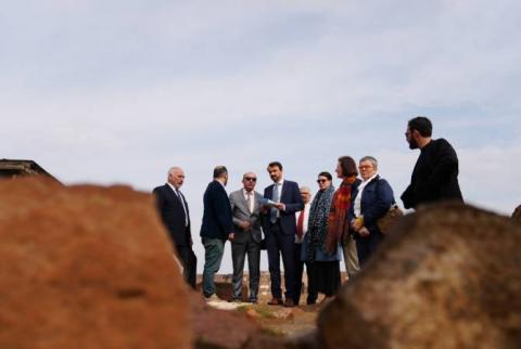 Lyon Mayor Grégory Doucet visits Erebuni Fortress