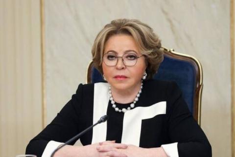 Matviyenko: la Russie espère une conclusion rapide de la paix entre l'Arménie et l'Azerbaïdjan   