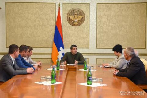 Nagorno Karabakh President holds meeting with Anti-Crisis Council members 