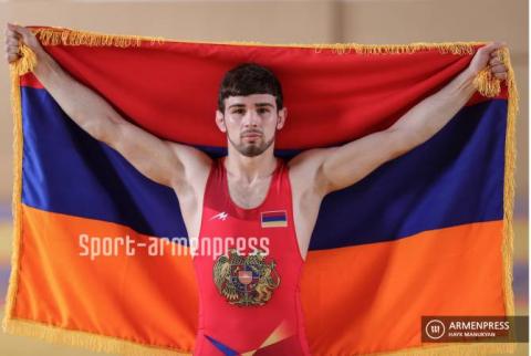 Борец Арсен Арутюнян стал трехкратным чемпионом Европы