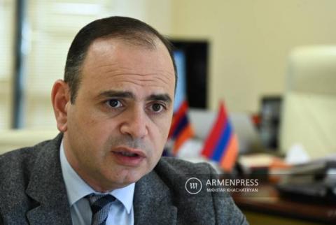 Les tendances au rapatriement restent élevées en 2023, déclare le haut-commissaire Zareh Sinanyan