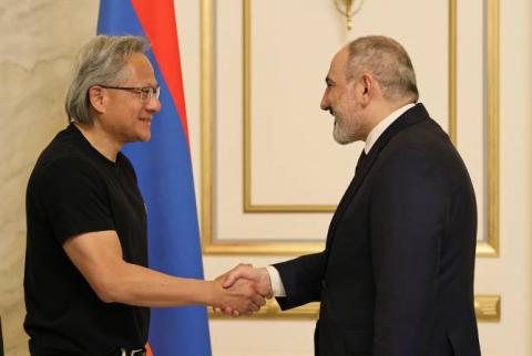 Le Premier ministre Pashinyan a reçu le fondateur et PDG de Nvidia, Jensen Huang 