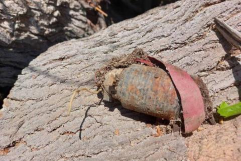 В Аскеранском районе обнаружены неразорвавшиеся боеприпасы, оставшиеся после 44-дневной войны