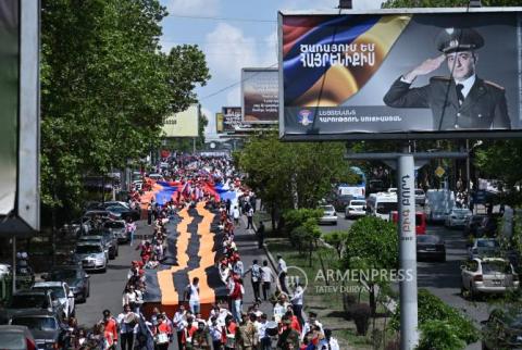 Immortal Regiment march in Yerevan