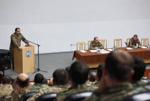 В Военном университете им. В. Саркисяна состоялось мероприятие по завершению 25-дневных учебных сборов