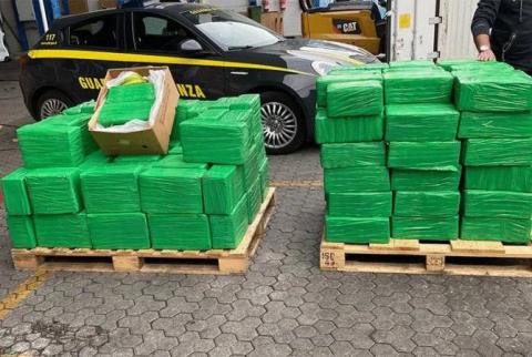 Italy seizes cocaine worth € 800 million reportedly intended to be smuggled into Armenia