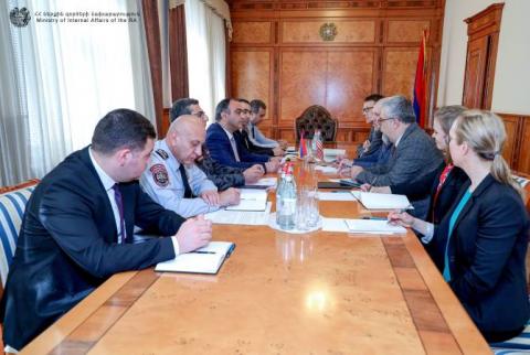 United States expresses willingness to continue cooperation with Armenian Ministry of Internal Affairs 