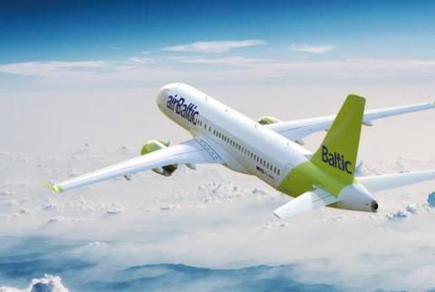 Авиакомпания «airBaltic» возобновила полеты по маршруту Рига-Ереван-Рига 