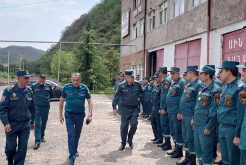 Կամո Ցուցուլյանն այցելել է Սյունիքի  մարզային փրկարարական վարչություն և ենթակա ստորաբաժանումներ