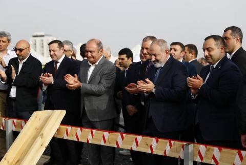 PM Pashinyan attends the foundation stone laying ceremony of the technological center to be constructed in Yerevan