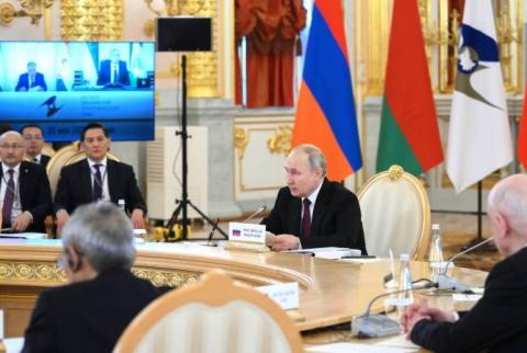 EEU summit: ‘It’s going to be difficult to keep up with Armenia’, Putin on GDP growth