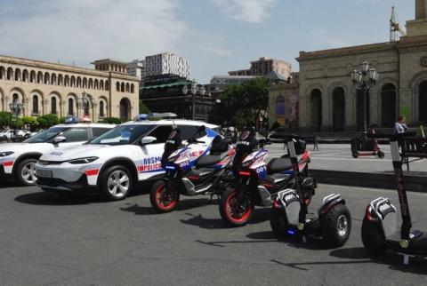 Yerevan police officers get electric cruisers, bikes and Segways 