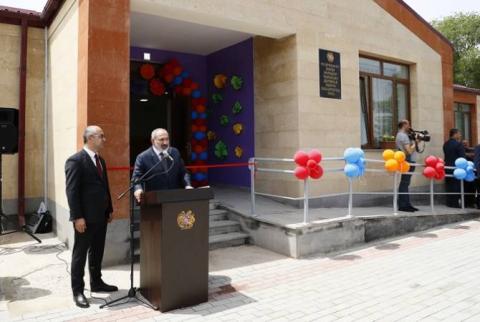 Le Premier ministre a assisté à la cérémonie d'inauguration du nouveau jardin d'enfants dans le village de Zartonk 