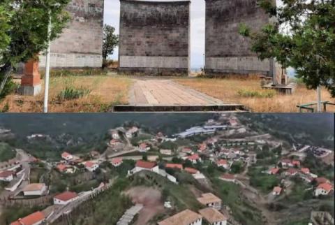 Azerbaijani authorities destroy WWII memorial in Berdzor