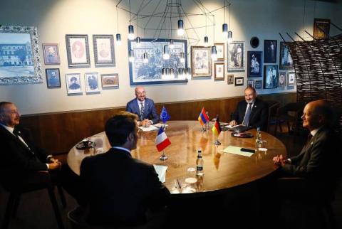 В Кишиневе началась пятисторонняя встреча Пашинян-Алиев-Мишель-Макрон-Шольц