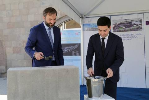 حفل وضع حجر الأساس لمعبر ميغري الأرمني الحدودي الجديد 