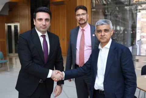 Alen Simonyan, Londra Belediye Başkanı ile görüştü