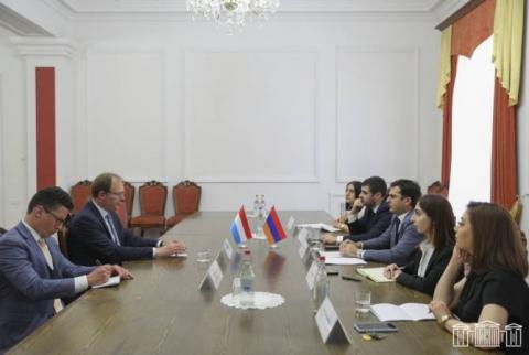 Вице-спикер НС Армении принял нидерландского депутата Европарламента Берта-Яна Руиссена