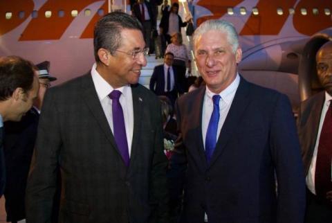 Le président cubain Miguel Díaz-Canel est arrivé en visite officielle en France