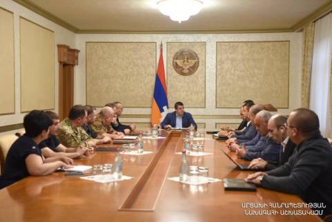 Les problèmes liés à la sécurité alimentaire discutés aux côtés du président de l'Artsakh