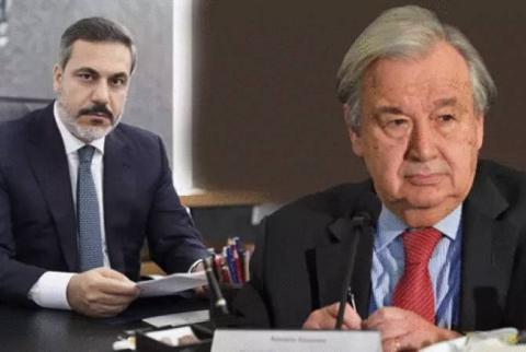 Глава МИД Турции обсудил с генсеком ООН зерновую сделку
