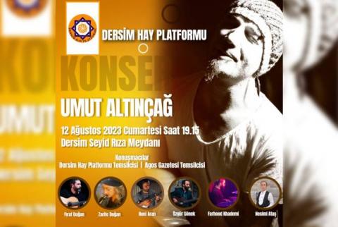 Hay Dersim Platformu'nun konseri Tunceli Valiliği tarafından iptal edildi! Soykırım bu coğrafyada devam ediyor