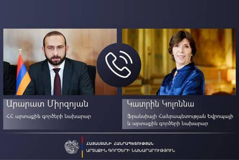 Ermenistan ile Fransa Dışişleri Bakanları BMGK acil toplantısı için Ermenistan’ın başvurusuna değindi 