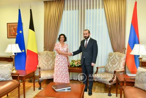 نشست خصوصی وزرای امور خارجه ارمنستان و بلژیک آغاز شد
