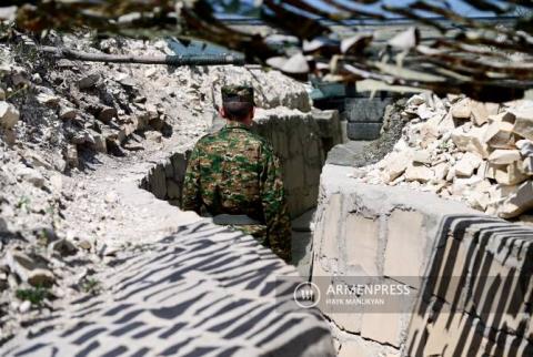Azerbaijani military again targets Armenian outposts with cross-border gunfire 