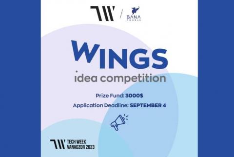 3000 դոլար մրցանակային ֆոնդով Wings գաղափարների մրցույթն ընդունում է հայտեր