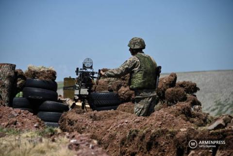 Azerbaijani military targets Armenian outposts in Gegharkunik with cross-border gunfire 