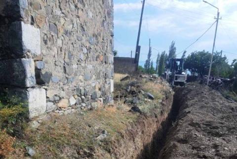 Փամբակ գյուղում վերակառուցվում է խմելու ջրի մատակարարման համակարգ