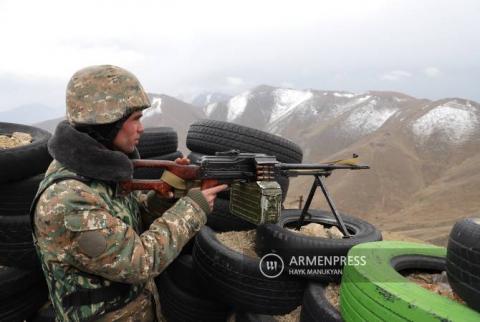 Armenian military reports decreased intensity of Azeri shelling 
