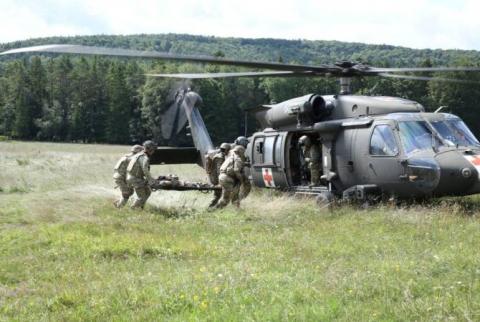 Armenian army medics train along U.S. troops during Saber Junction 2023 multinational exercise in Germany