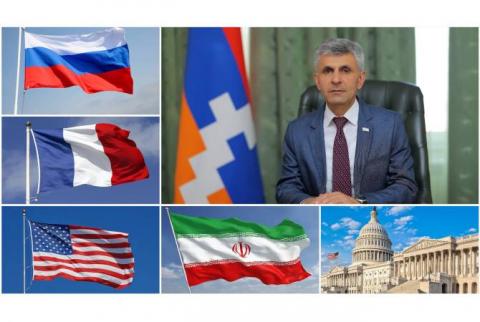 Председатель НС Арцаха направил письма спикерам парламентов РФ, Ирана, Франции, США и главе Европарламента