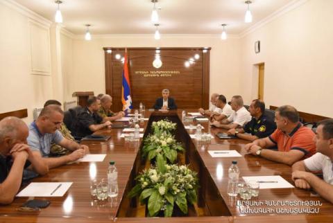 Discusión sobre la situación, la seguridad y la elección del presidente en Artsaj