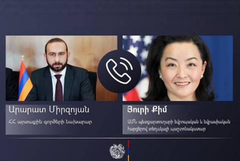 Ararat Mirzoyan, ABD Dışişleri Bakanlığı yetkilisi ile telefon görüşmesi yaptı